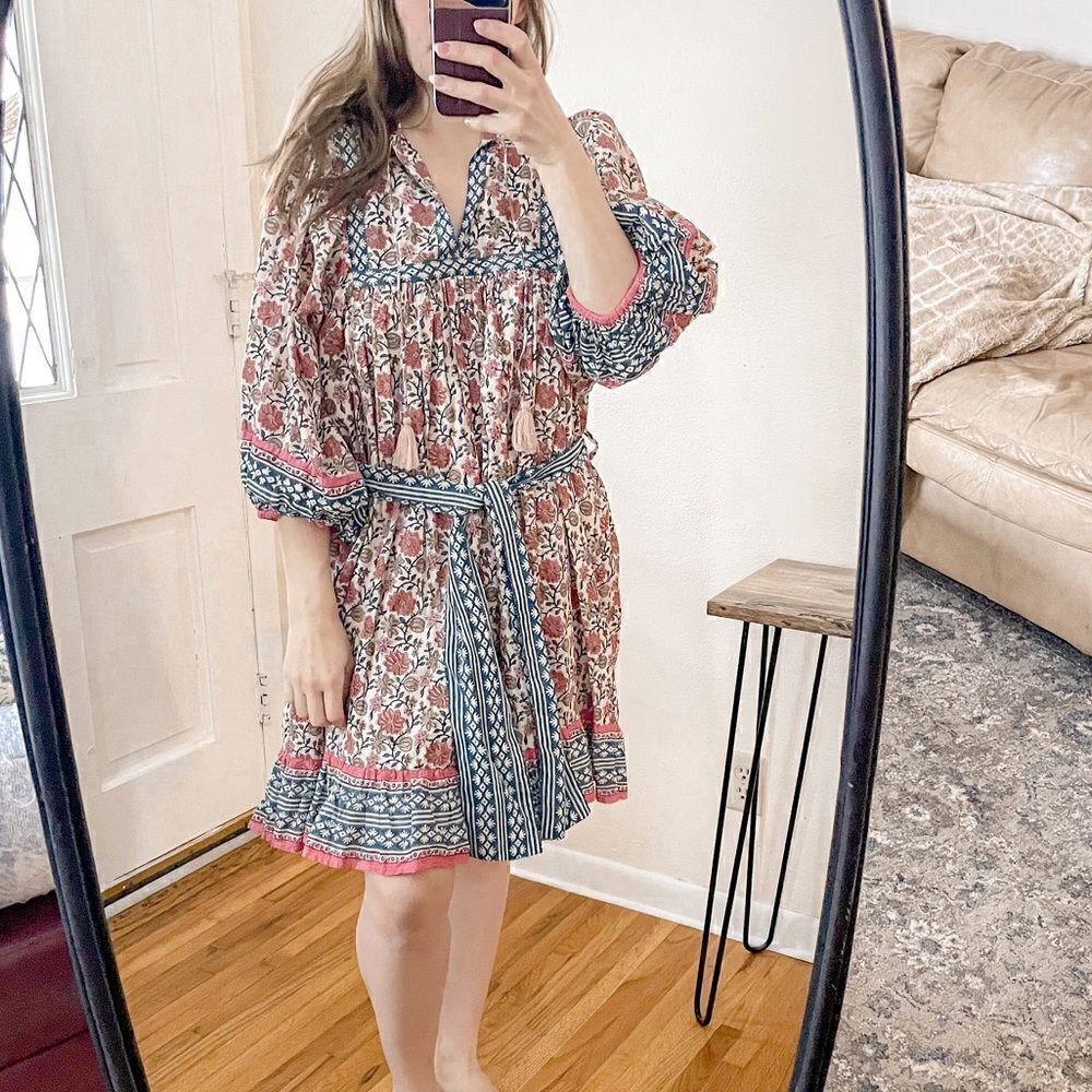 Cleobella Magdalena Mini Dress in Sunset M - Picture 4 of 8